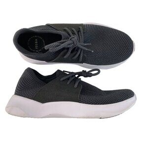 Vessi Everyday Womens Sneakers Size 7 Black  White Knit Lightweight Waterproof